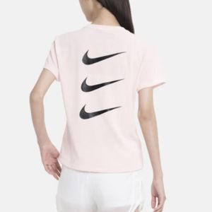 Nike Dri Fit Run Division Ruched Short Sleeve T-Shirt